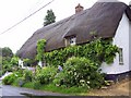 Thatched cottage on the road to Ram Alley, Easton Royal