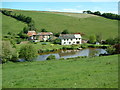 Farm and lake, Hollacombe, Devon