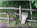 TQ6013 : Stile on the footpath into Jarvis's Wood by Patrick GUEULLE