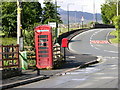 Phonebox and pillar box,  Brithdir