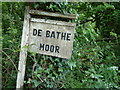 Sign at farm entrance near North Tawton, Devon