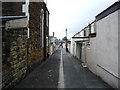 Back alley near Burnley General Hospital