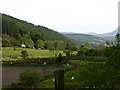 SH8426 : View down valley towards Dolgellau by liz dawson