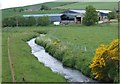 Looking upstream Leochel Burn to Bridgend