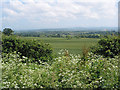 View towards the Malvern Hills from Bodenham Bank