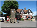 Clock Tower and Public House, Thornford village centre