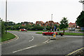 Roundabout and housing at Titchfield Park