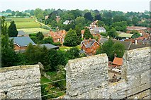 SU1868 : A view to the north-north-west from St Peter's church roof, Marlborough by Brian Robert Marshall