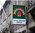 Royal British Legion Sign Haslingden