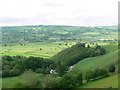 View from Robins Bank towards Trefeglwys