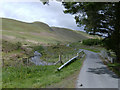 Road and stream at Aberdauddwr