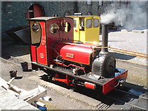 SH5860 : Steamed up engine at the Welsh Slate Museum by Trevor Rickard