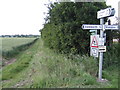 Bridleway north from Mill End