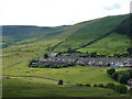 The end of the village, with scenery, Cwmparc