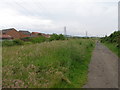 Power lines follow the route of the countryside walk