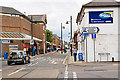 Looking along Wells Place from roundabout on A335, Eastleigh