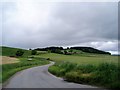 The road between Meams Hill and Castle Hill