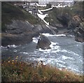 Portloe houses from Jacka Point