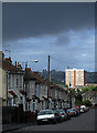 Looking down Alpine Road, Easton