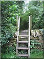 Stile on the Anglesey Coastal Path near Trwyn-du