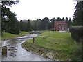 Water works and overflow channel