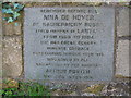 Memorial stone in Lamyatt churchyard.