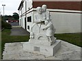 Statue in honour of Major Frank Foley, Market Street, Highbridge