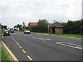 Thatched bus shelter, Cromer Road (A140)