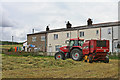 Baling silage at Daddry Shield