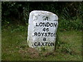 Milestone London 46 Royston 8 Caxton 4