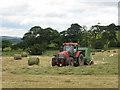 Baling hay on Palm Strothers Farm