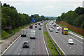 M3 motorway looking west towards junction 4