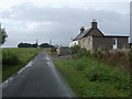 Houses by the lane to Nether Leask