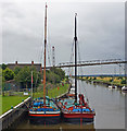 SE9720 : The "Comrade" and "Amy Howson" at Ferriby Sluice by David Wright