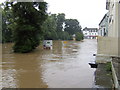 Evesham Waterside; high point of the flood of July 2007