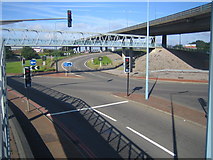 TQ2287 : M1 Motorway: Junction 1 & A406 North Circular Road by Nigel Cox