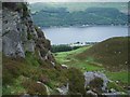 Looking down on the Ardtrostan Caravan site, Loch Earn