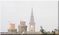 Christchurch: spire over rooftops