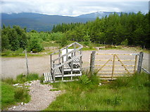 NN1474 : Stile on Path to Ben Nevis North Face by Iain Thompson