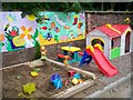 Toddlers play area in The Secret Garden, Eden Villa Park