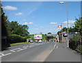 SO7038 : Entrance to Ledbury Railway Station from The Homend by Pauline E