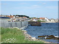 View across Johnshaven harbour mouth