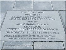 NS5764 : Clyde Arc plaque by Thomas Nugent