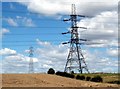 Barugh Hill and pylons.