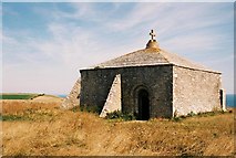 SY9675 : St. Aldhelm’s Head: St. Aldhelm’s chapel by Chris Downer