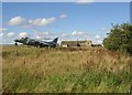 Aeroplane at Raggalds Farm, Brighouse and Denholme Road, Thornton