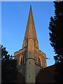 SU8477 : Spire, St John the Baptist's, Shottesbrooke by Andrew Smith
