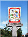 TQ9741 : Great Chart Village Sign (set of 2 images) by Dave Skinner