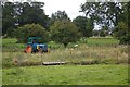 Tractor in field