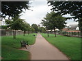 Riverside promenade at Brecon